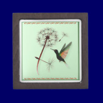 Dandelion and Little Green Hummingbird Gift Box premium gift boxes