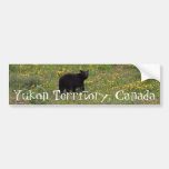 Dandelion Bear; Yukon Territory Souvenir Bumper Stickers
