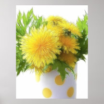 Dandelion Bouquet Print