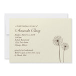 dandelion bridal shower invitation