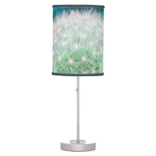 Dandelion Clock lamp in turquoise and blue