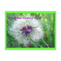 Dandelion Fantasy Wish postcards