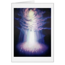 Dandelion Field Greeting Card with Deep Peace