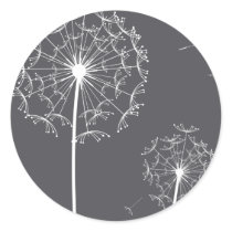 dandelion grey stickers