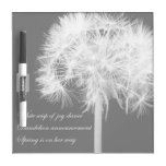 Dandelion Haiku Dry Erase Board