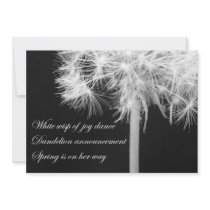 Dandelion Haiku Invitation