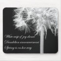 Dandelion Haiku Mousepad