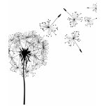 dandelion in the wind tee shirt