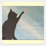 Dandelion Kisses Cat Sticker