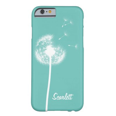 Dandelion Monogram Turquoise iPhone 6/6s Case