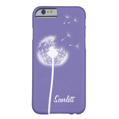 Dandelion Monogrammed Violet iPhone 6/6s Case