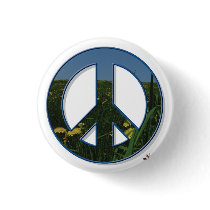 Dandelion Peace Button