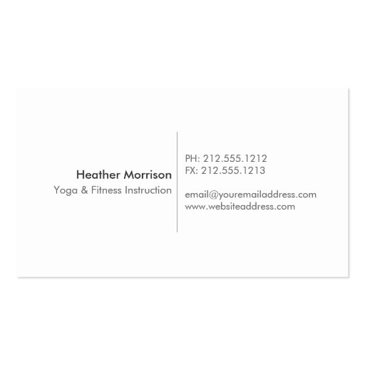 DANDELION STARBURST LOGO on WHITE Business Card Templates (back side)