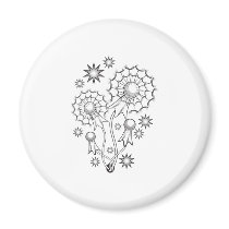 Dandelion Tattoo Design magnets