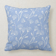 Dandelion Wishes Floral Chic Girly Pillow
