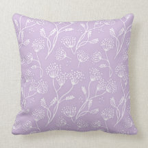 Dandelion Wishes Floral Chic Girly Pillow
