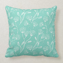 Dandelion Wishes Floral Chic Girly Pillows