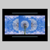 Dandelions card cards