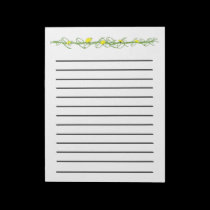 Dandelions Dark Lined Notepad notepads
