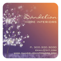 Dandelions Interior Business Advertising Labels stickers