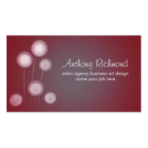 dandelions modern stylish custom business cards