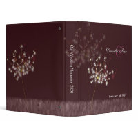 Dandelions Wedding Photo Book Album Binders (1