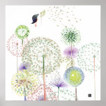 DANDELIONSBIRD POSTER
