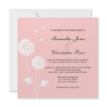 Dandellions Wedding Invitations by custom_stationery Dandellions Wedding Invitations