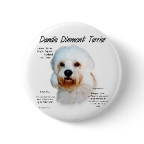 Dandie Dinmont Terrier History Design Pin