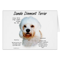 Dandie Dinmont Terrier History Design Greeting Card