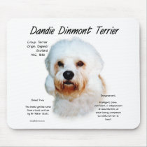 Dandie Dinmont Terrier History Design Mousepads