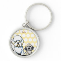 Dandie Dinmont Terriers Keychain