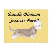 Dandie Dinmont Terriers Rock !! Post Cards
