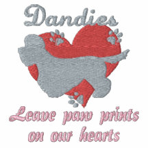 Dandies Leave Paw Prints Embroidered Shirt