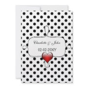 Black and white wedding invites by mgdezigns