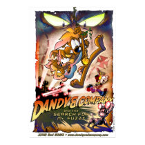 Dandy & Company: La búsqueda para Sr. Fuzzy posters by HalfMoose Dandy & Company: La búsqueda para Sr. Fuzzy posters