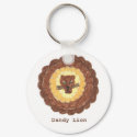 Dandy Lion Design and words on keychain keychain