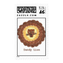 Dandy Lion Design postage stamp stamp
