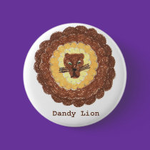 Dandy Lion~Jeannie's original design buttons