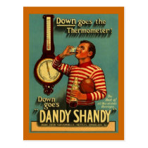 DANDY SHANDY Beverage Ad Vintage Advertising Re~PC postcards