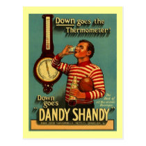 DANDY SHANDY Beverage Ad Vintage Advertising Re~PC postcards