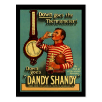 DANDY SHANDY Beverage Ad Vintage Advertising Re~PC postcards