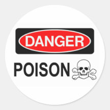 DANGER29 ROUND STICKERS