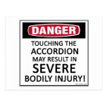 Danger Accordion Post Cards
