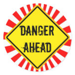 danger ahead stickers