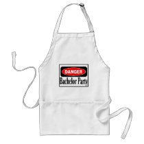 Danger Bachelor Party aprons