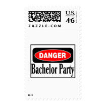 Danger Bachelor Party Stamps