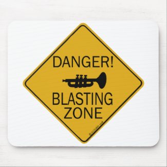 Danger Blasting Zone mousepad