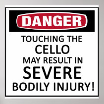 Danger Cello Poster