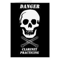 DANGER - Clarinet Practicing cards